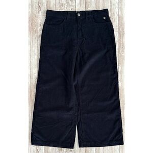 Roxy Cropped Corduroy Wide Leg Trousers
